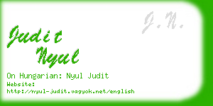 judit nyul business card
